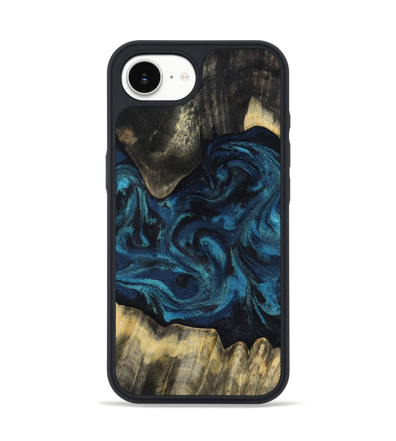iPhone 16e Wood Phone Case - Kolby (Blue, 818400)