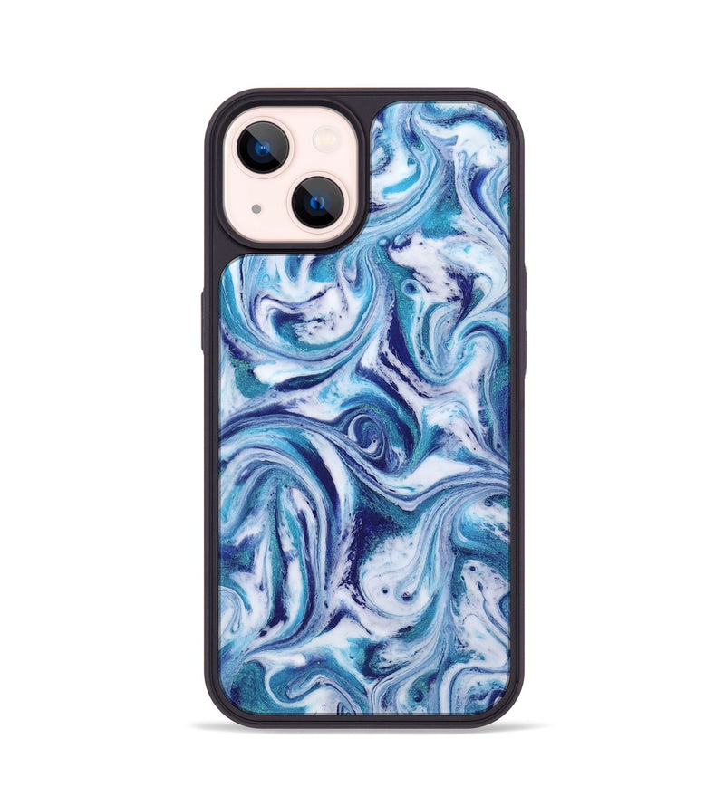 iPhone 14 ResinArt Phone Case - Alida (Blue, 818401)