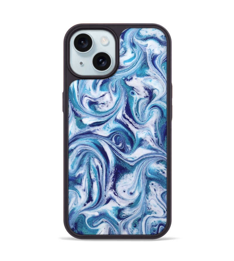 iPhone 15 ResinArt Phone Case - Alida (Blue, 818401)