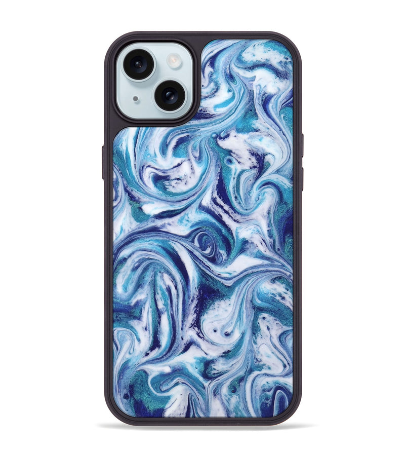 iPhone 15 Plus ResinArt Phone Case - Alida (Blue, 818401)