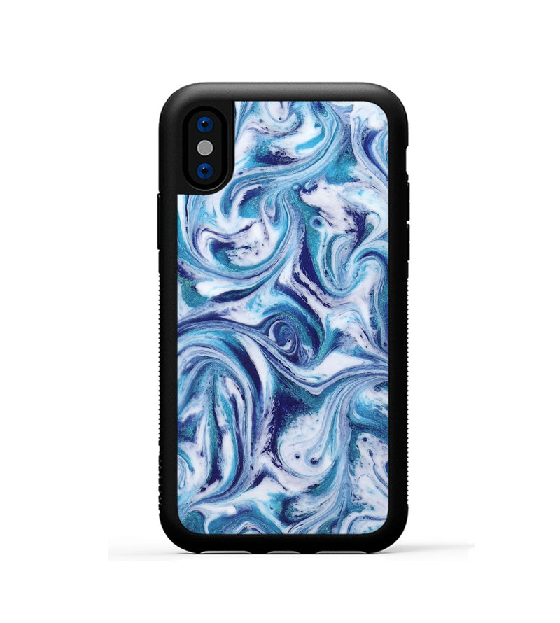 iPhone Xs ResinArt Phone Case - Alida (Blue, 818401)