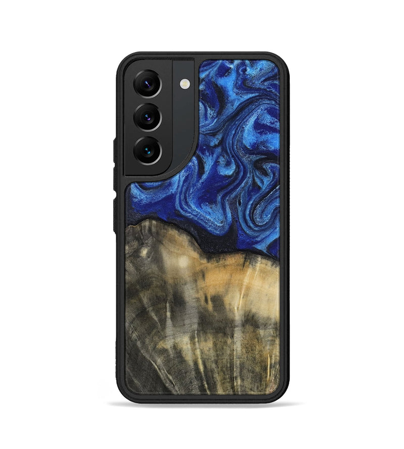 Galaxy S22 Wood Phone Case - Brenna (Blue, 818402)
