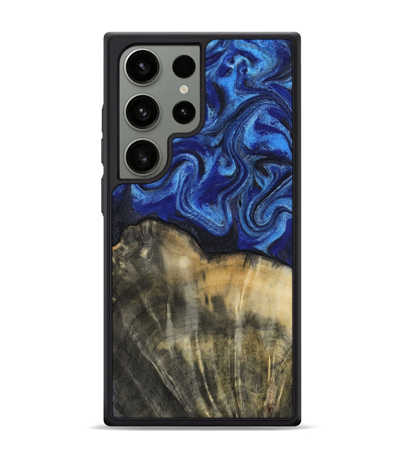 Galaxy S24 Ultra Wood Phone Case - Brenna (Blue, 818402)