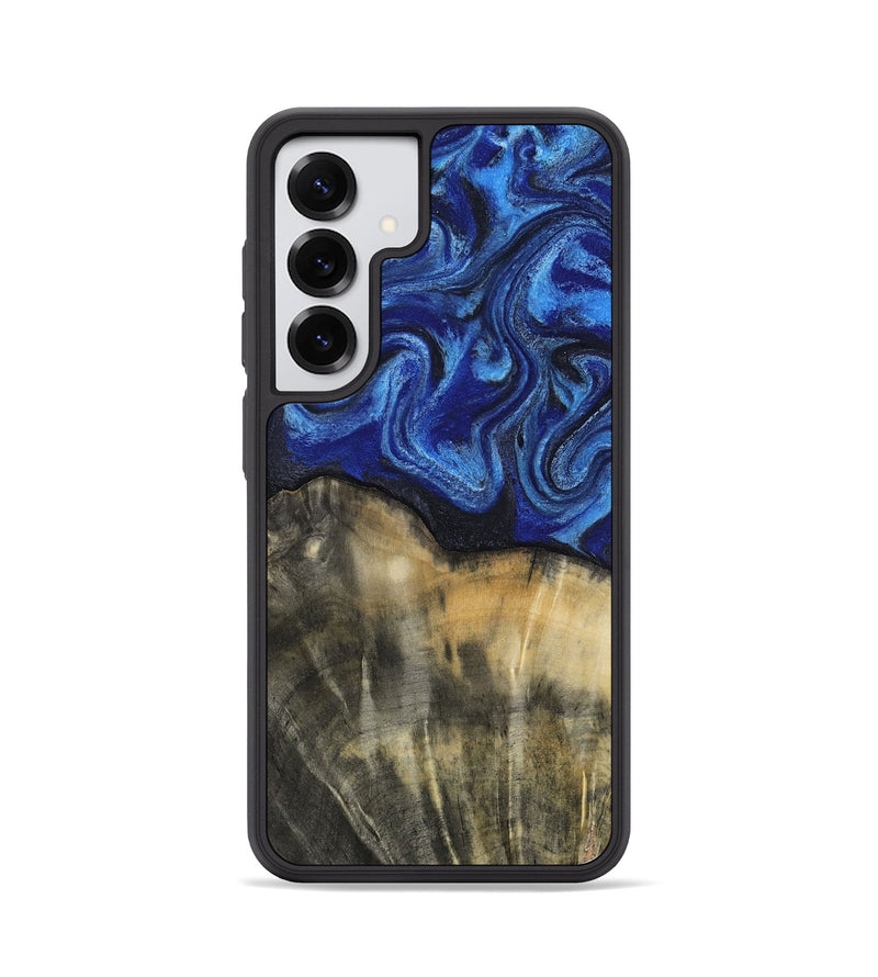 Galaxy S25 Wood Phone Case - Brenna (Blue, 818402)