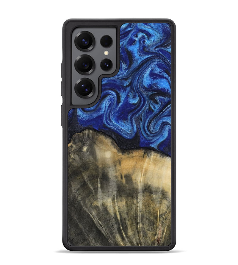 Galaxy S25 Ultra Wood Phone Case - Brenna (Blue, 818402)