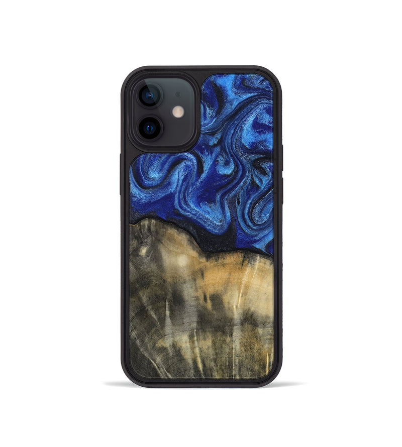 iPhone 12 mini Wood Phone Case - Brenna (Blue, 818402)