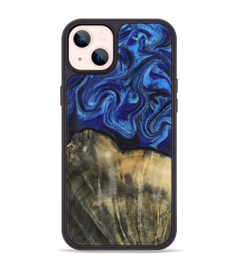 iPhone 14 Plus Wood Phone Case - Brenna (Blue, 818402)