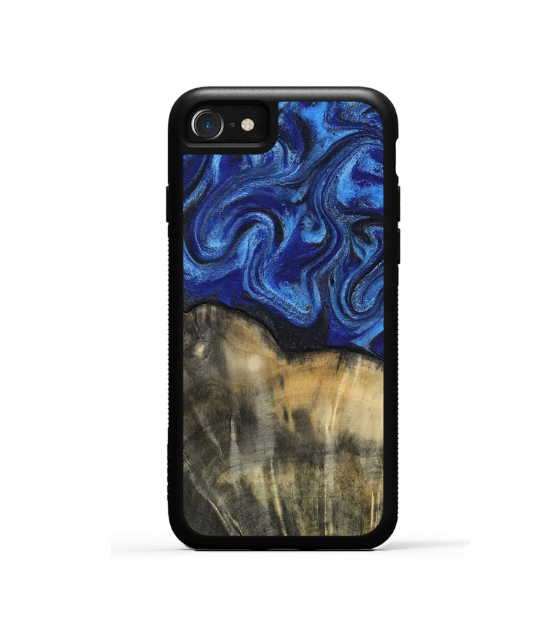 iPhone SE Wood Phone Case - Brenna (Blue, 818402)
