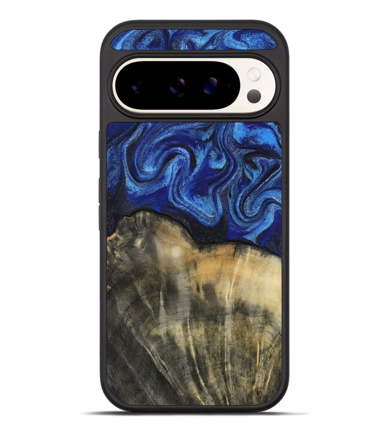 Pixel 10 Pro XL Wood Phone Case - Brenna (Blue, 818402)