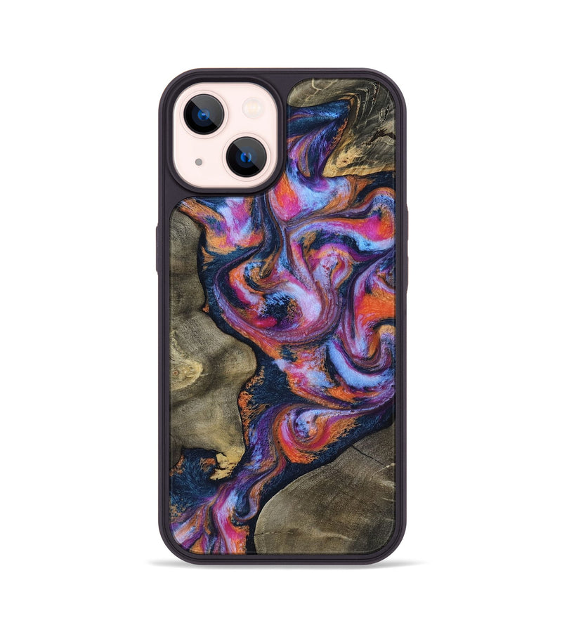 iPhone 14 Wood Phone Case - Clark (Blue, 818404)