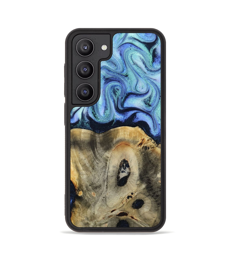 Galaxy S23 Wood Phone Case - Myrtle (Blue, 818405)