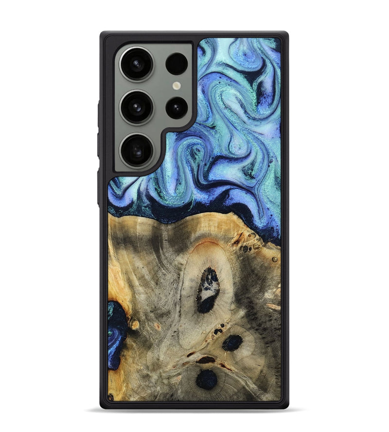 Galaxy S24 Ultra Wood Phone Case - Myrtle (Blue, 818405)