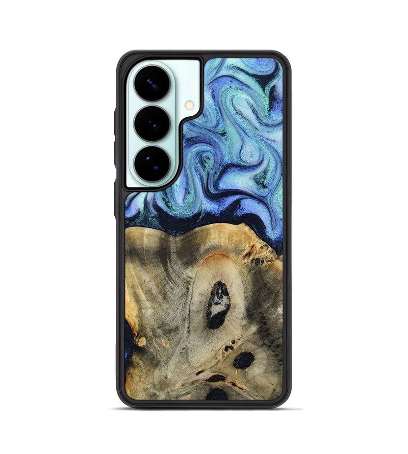 Galaxy S26 Wood Phone Case - Myrtle (Blue, 818405)