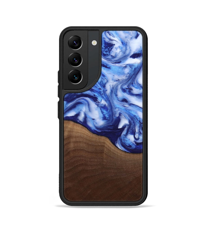 Galaxy S22 Wood Phone Case - Donna (Blue, 818406)