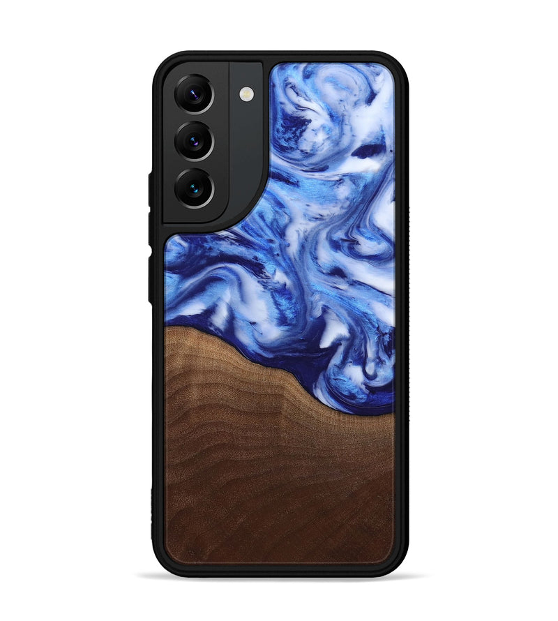 Galaxy S22 Plus Wood Phone Case - Donna (Blue, 818406)