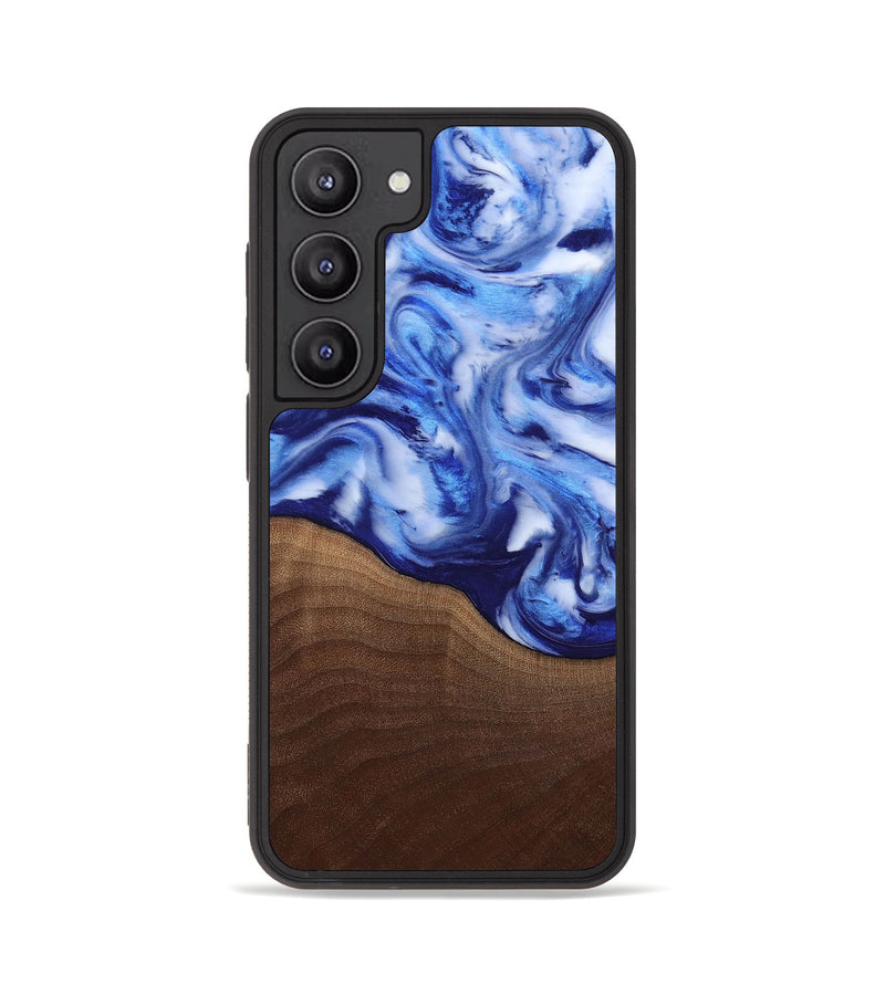 Galaxy S23 Wood Phone Case - Donna (Blue, 818406)