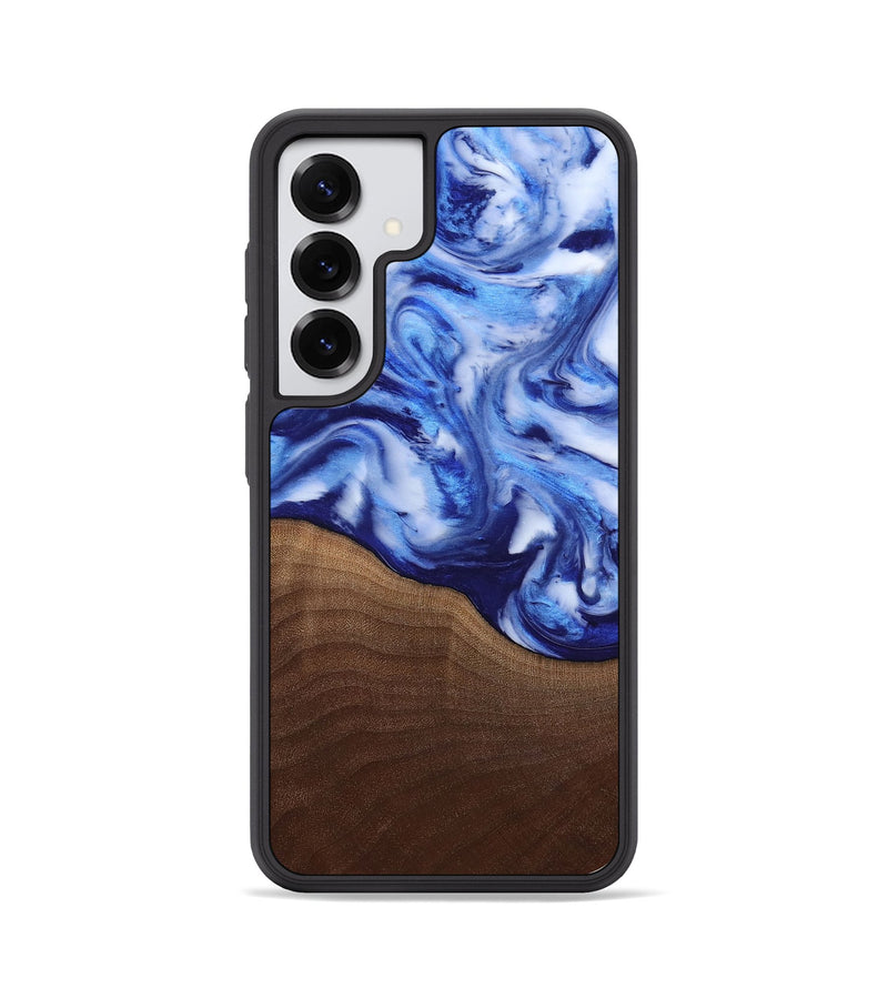 Galaxy S25 Wood Phone Case - Donna (Blue, 818406)