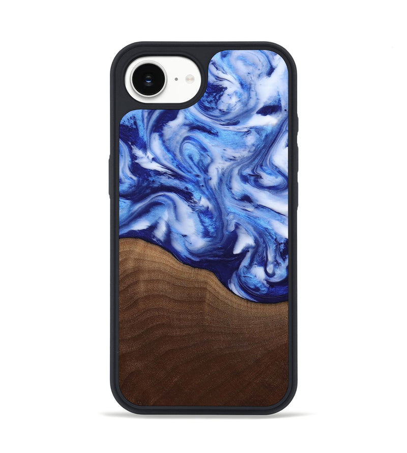 iPhone 16e Wood Phone Case - Donna (Blue, 818406)