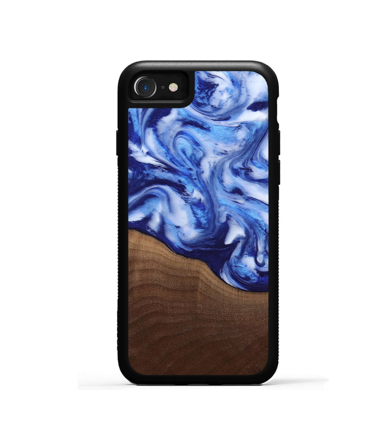 iPhone SE Wood Phone Case - Donna (Blue, 818406)