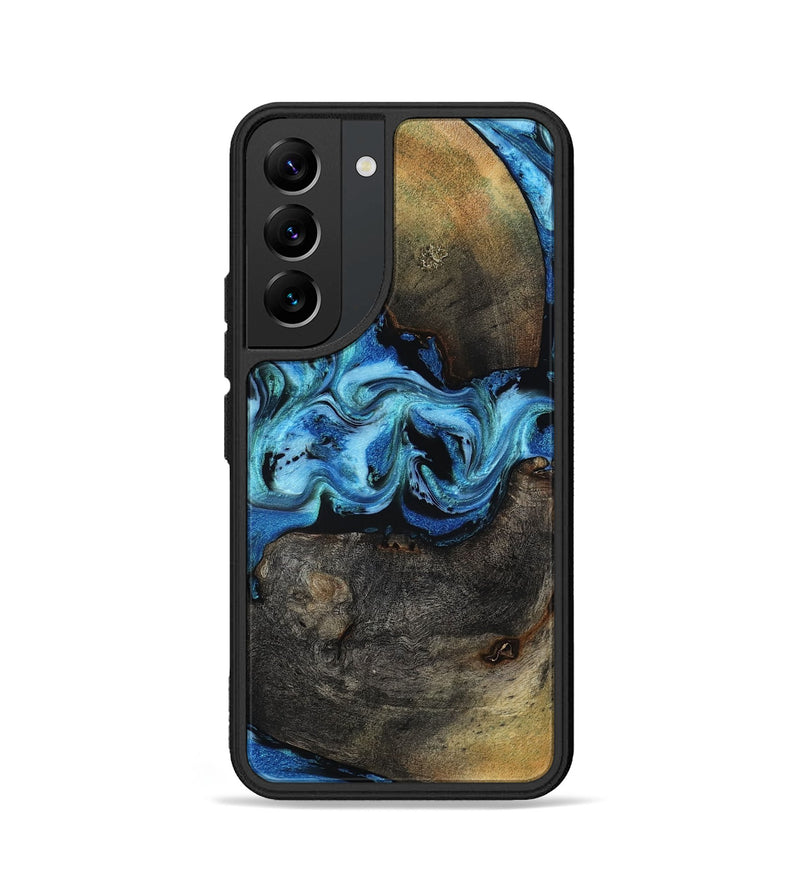 Galaxy S22 Wood Phone Case - Zyon (Blue, 818407)