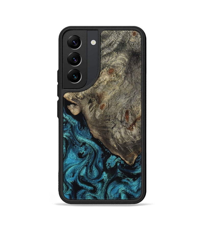 Galaxy S22 Wood Phone Case - Tom (Blue, 818409)