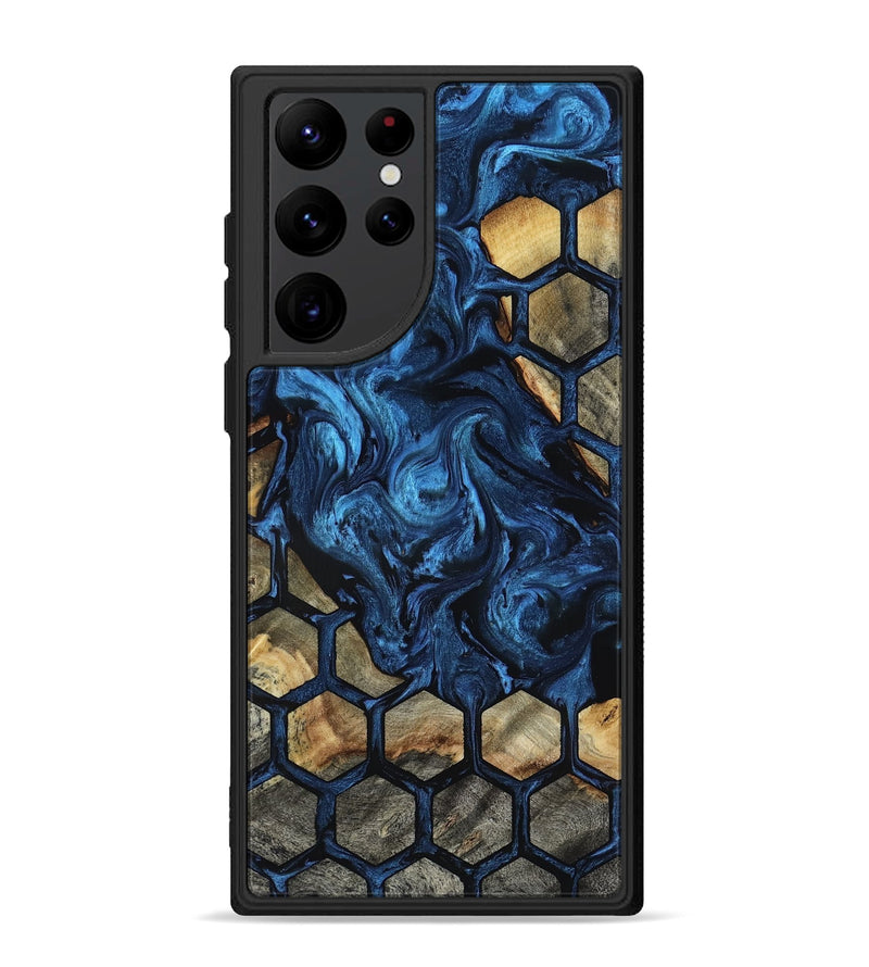 Galaxy S22 Ultra Wood Phone Case - Flor (Pattern, 818410)