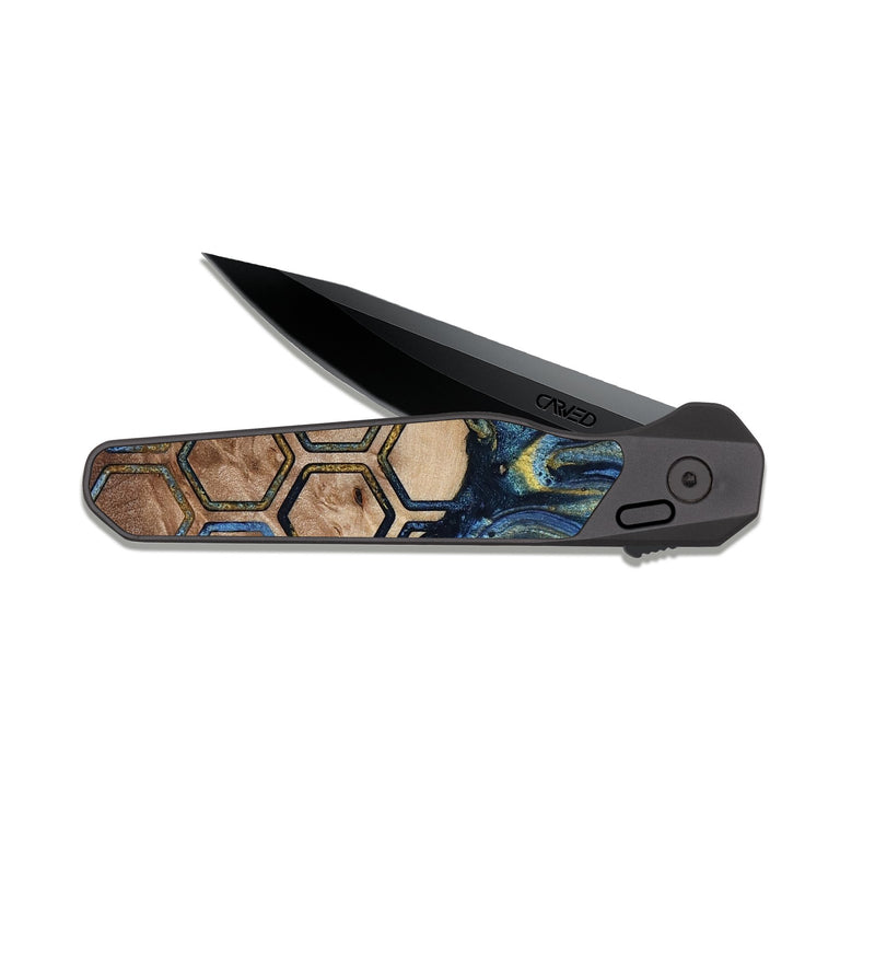 EDC Dark Slate Wood Pocket Knife - Jayson (Pattern, 818414)