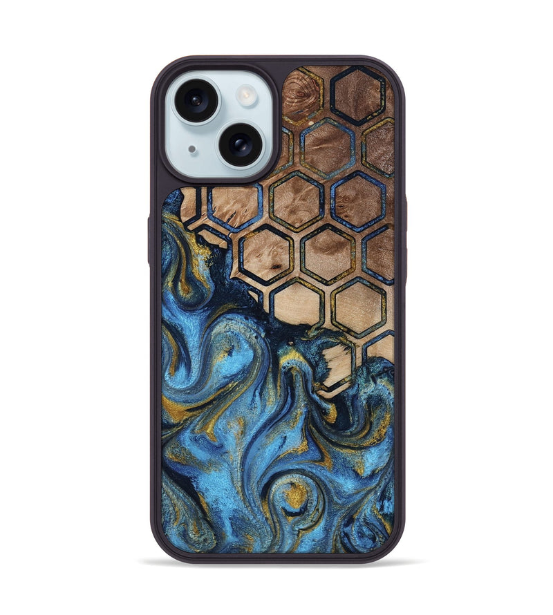 iPhone 15 Wood Phone Case - Jayson (Pattern, 818414)