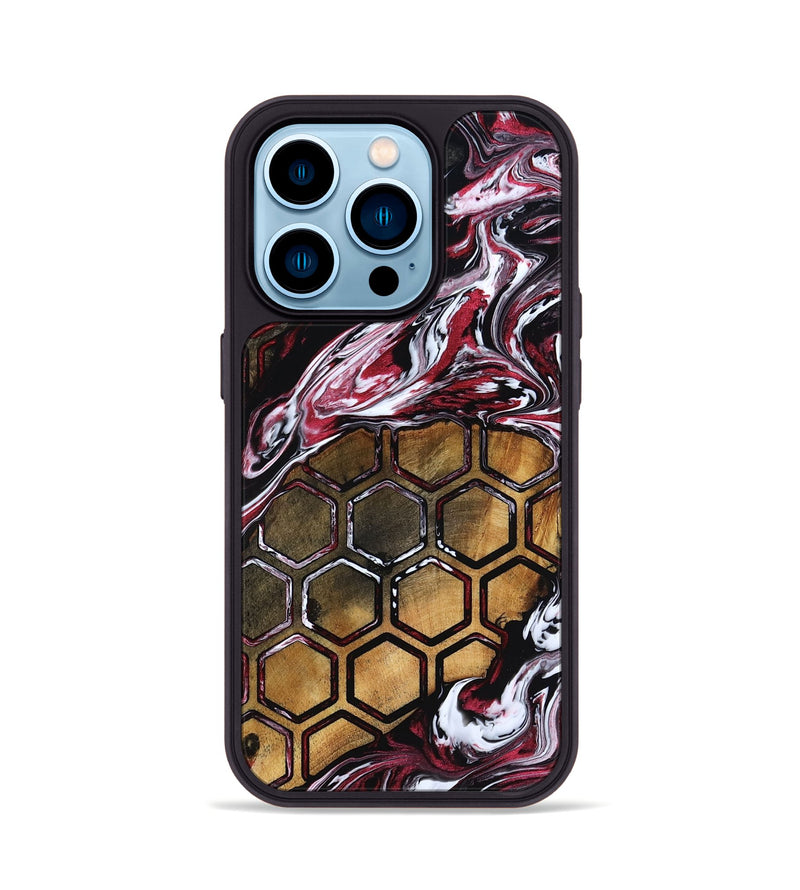 iPhone 14 Pro Wood Phone Case - Wesley (Pattern, 818417)