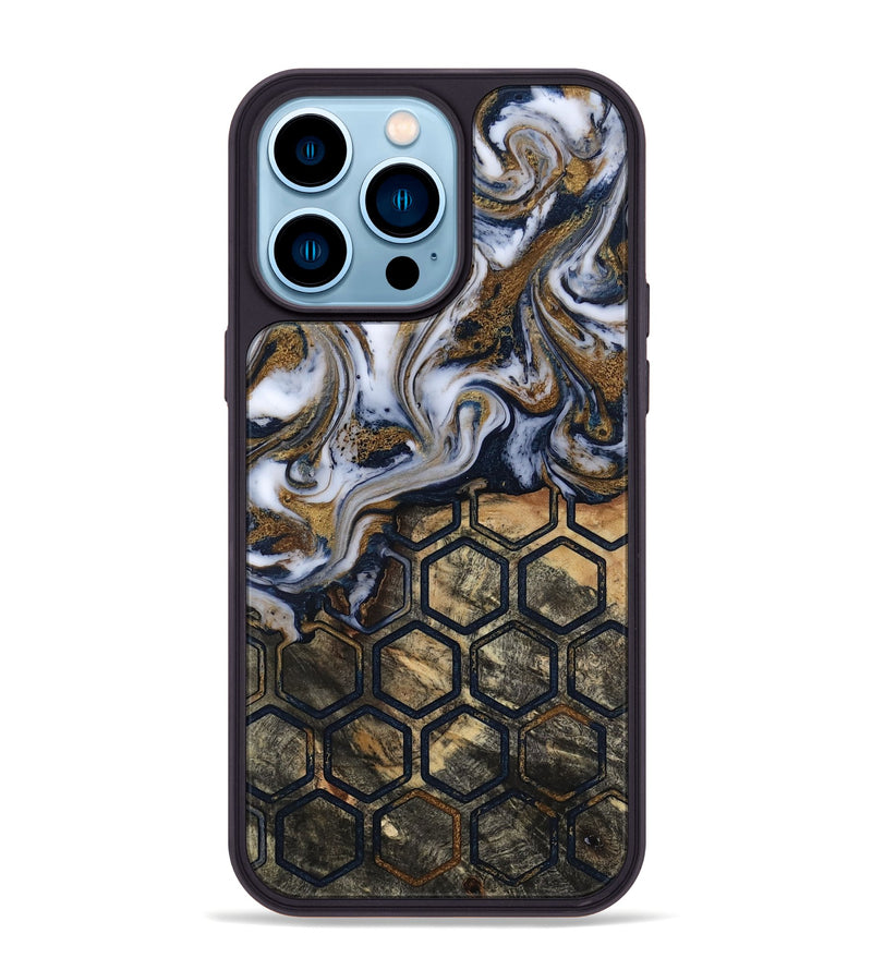 iPhone 14 Pro Max Wood Phone Case - Amelie (Pattern, 818419)