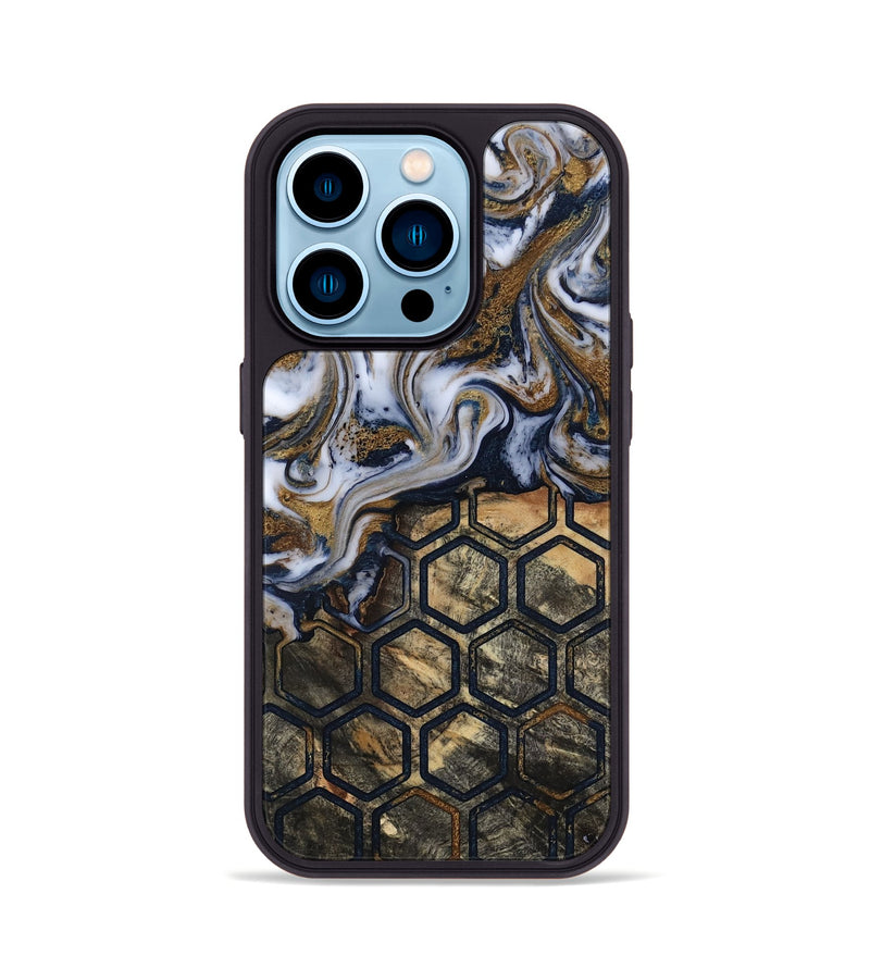 iPhone 14 Pro Wood Phone Case - Amelie (Pattern, 818419)