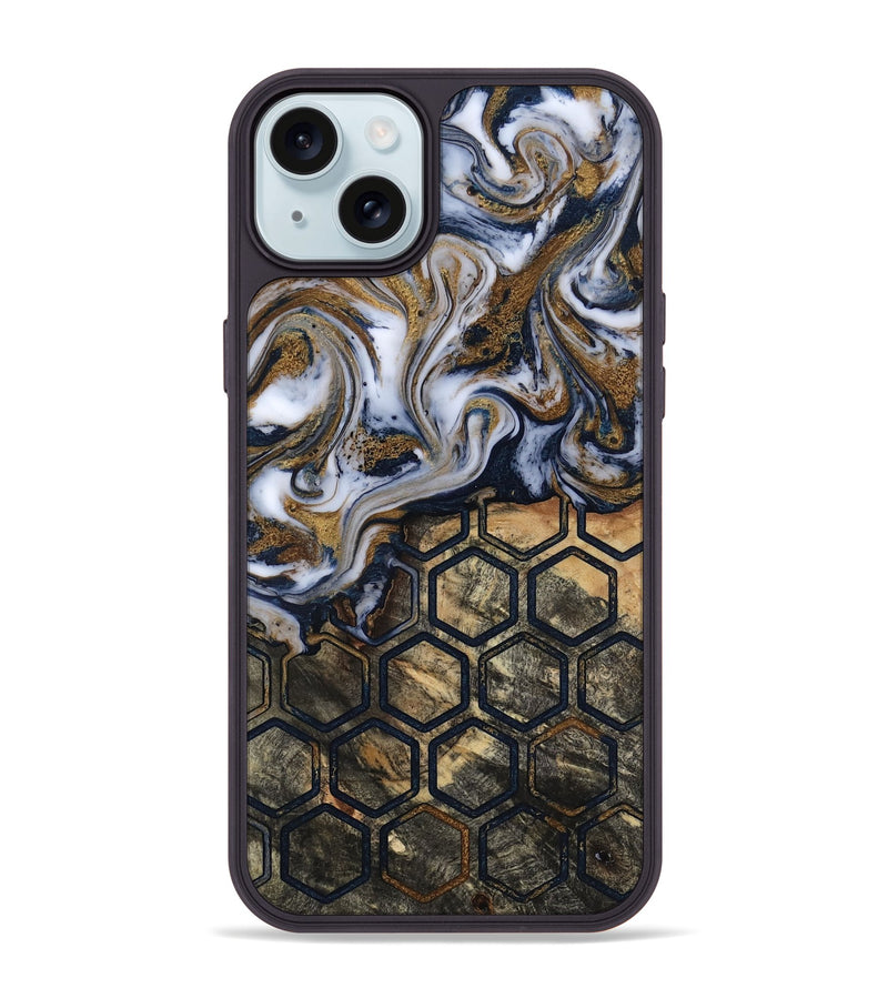 iPhone 15 Plus Wood Phone Case - Amelie (Pattern, 818419)