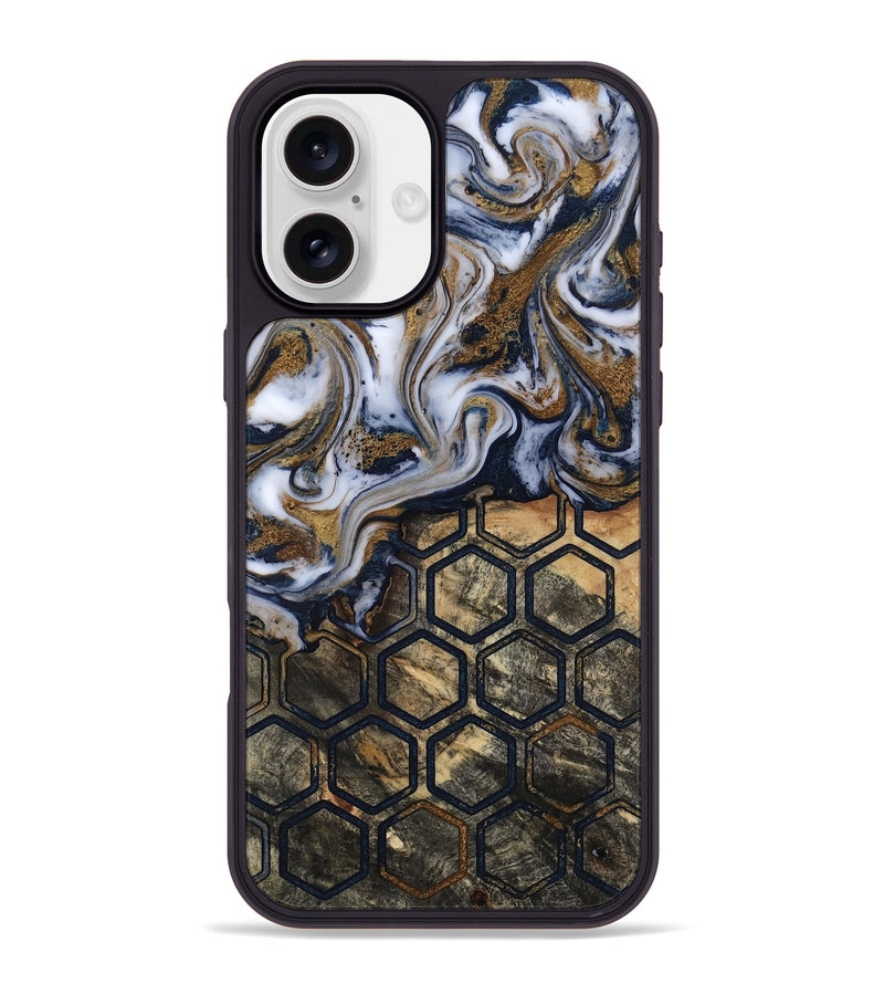 iPhone 16 Plus Wood Phone Case - Amelie (Pattern, 818419)