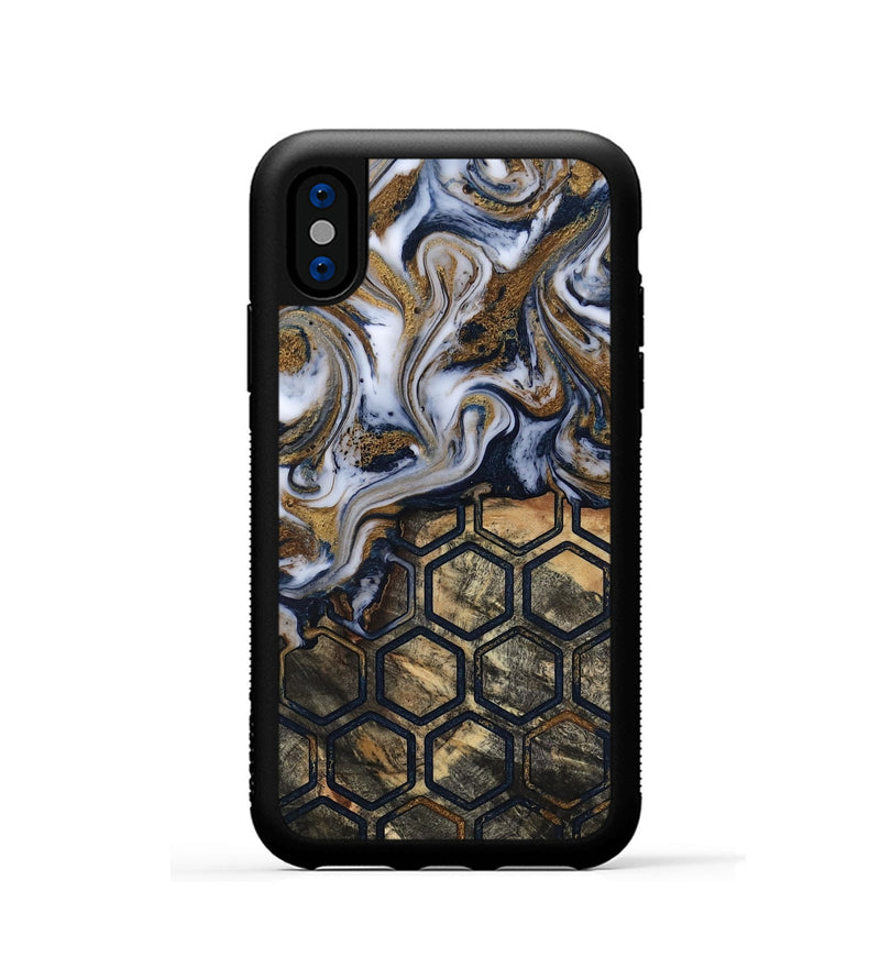 iPhone Xs Wood Phone Case - Amelie (Pattern, 818419)