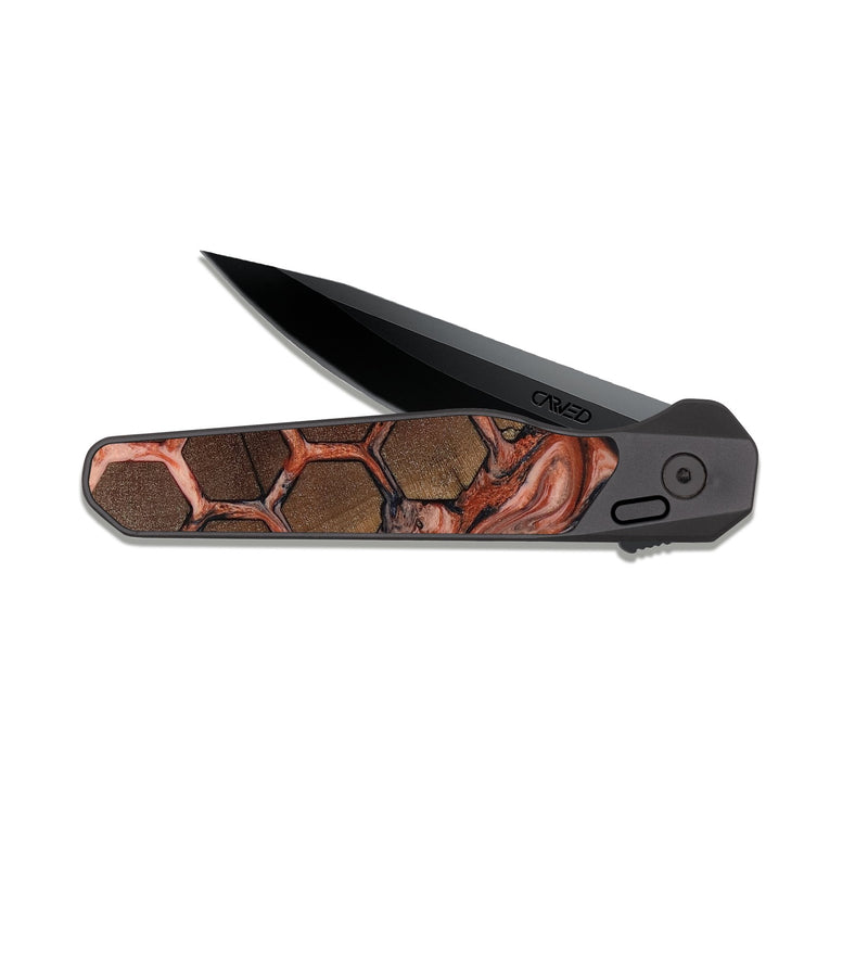 EDC Dark Slate Wood Pocket Knife - Dionne (Pattern, 818428)