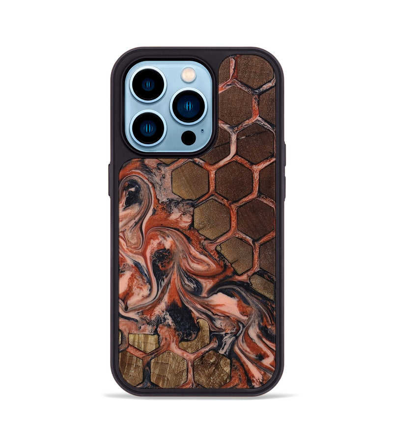iPhone 14 Pro Wood Phone Case - Dionne (Pattern, 818428)