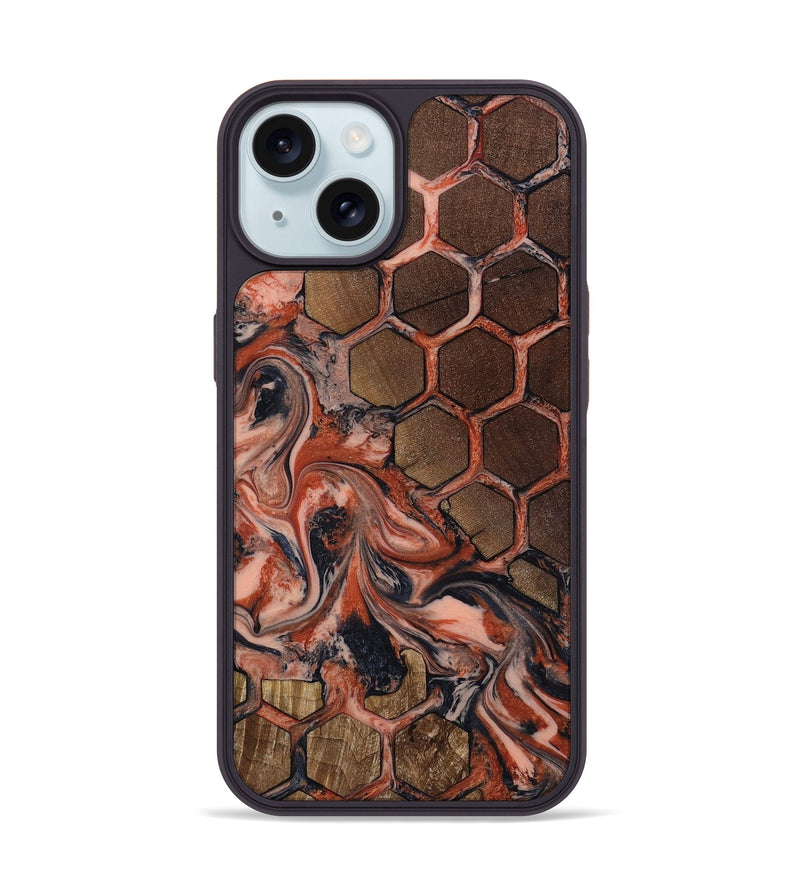 iPhone 15 Wood Phone Case - Dionne (Pattern, 818428)