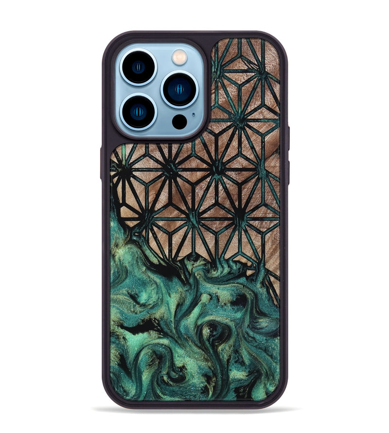 iPhone 14 Pro Max Wood Phone Case - Thad (Pattern, 818439)