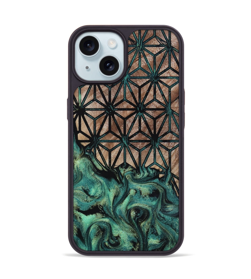 iPhone 15 Wood Phone Case - Thad (Pattern, 818439)