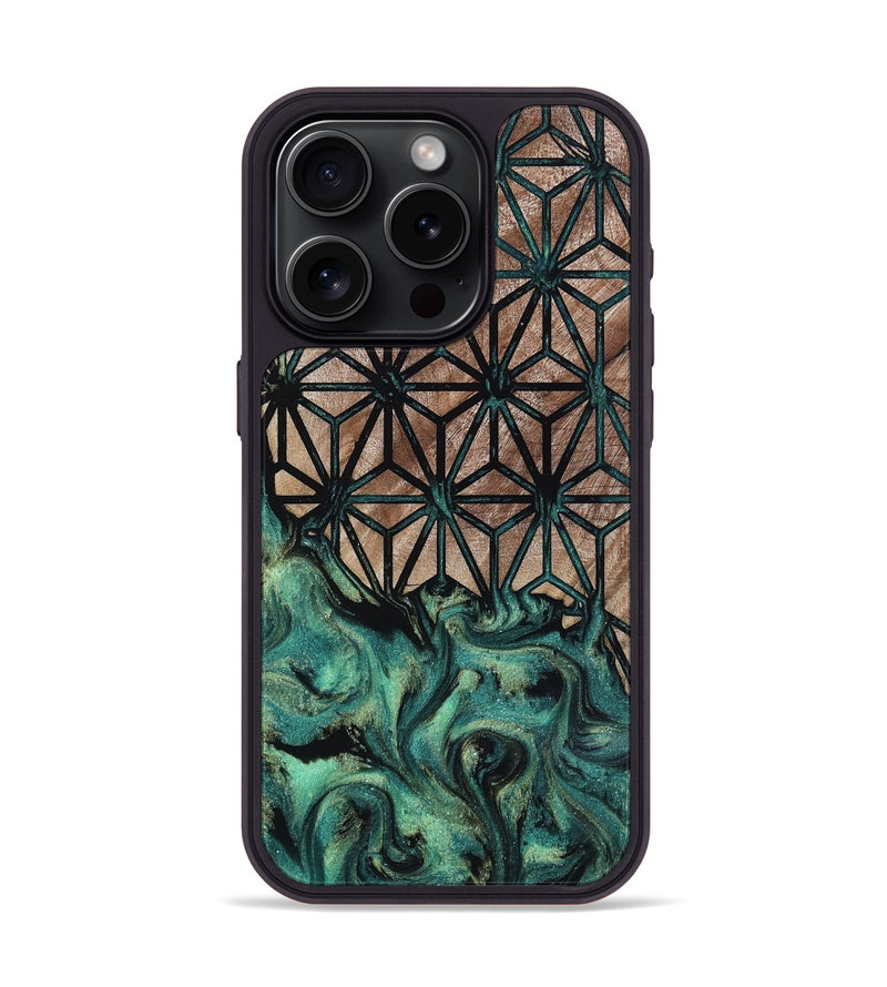 iPhone 15 Pro Wood Phone Case - Thad (Pattern, 818439)