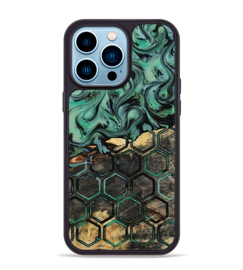 iPhone 14 Pro Max Wood Phone Case - Hillary (Pattern, 818442)