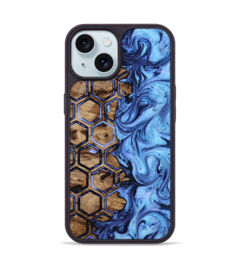 iPhone 15 Wood Phone Case - Kiara (Pattern, 818443)