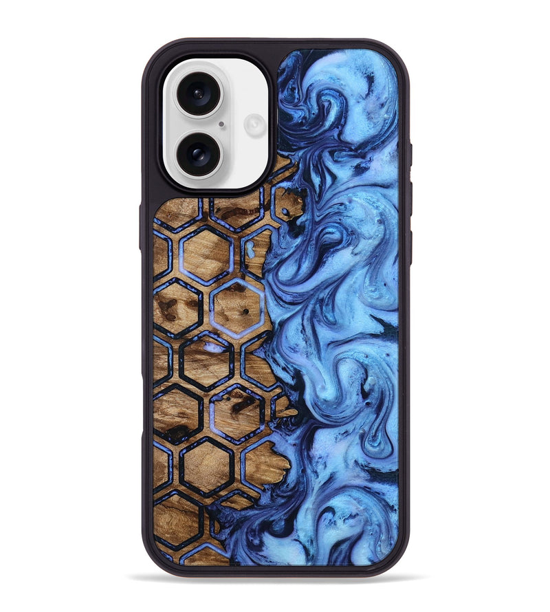 iPhone 16 Plus Wood Phone Case - Kiara (Pattern, 818443)