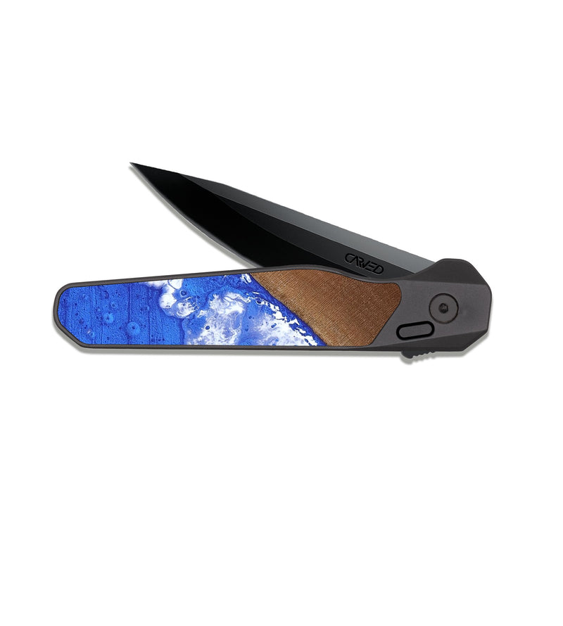 EDC Dark Slate Wood Pocket Knife - Iyla (Coastal, 818453)