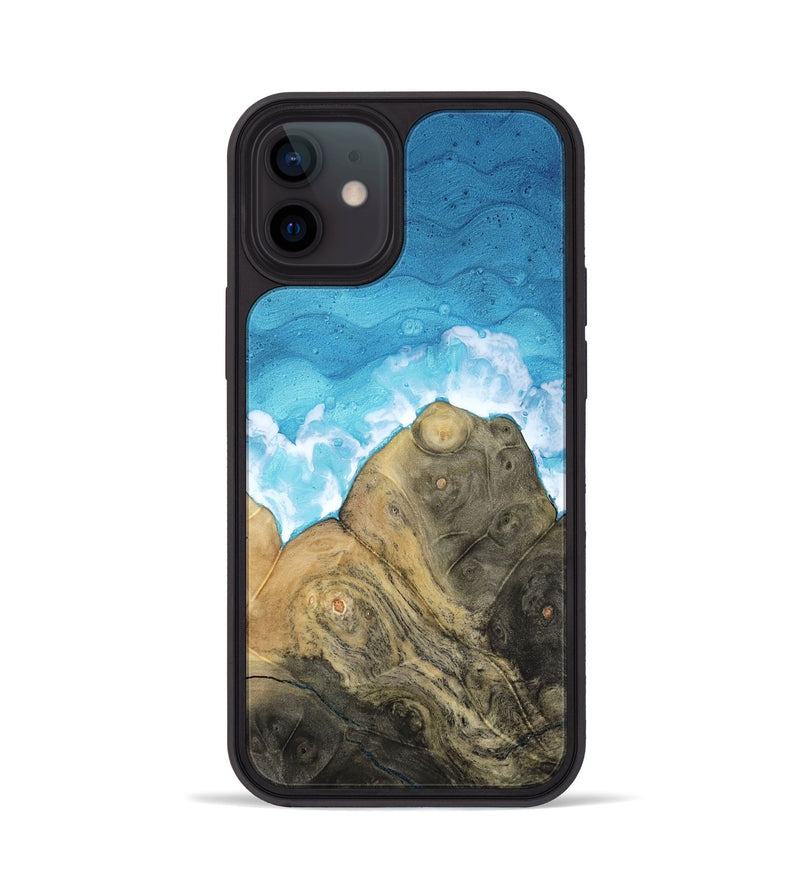 iPhone 12 Wood Phone Case - Grey (Coastal, 818455)