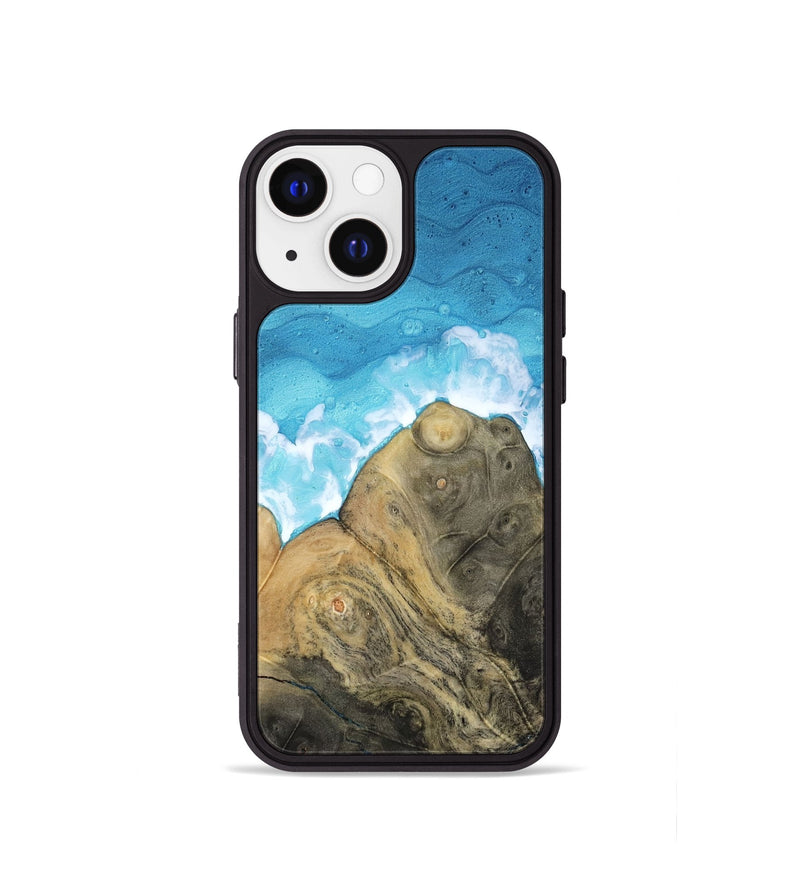 iPhone 13 mini Wood Phone Case - Grey (Coastal, 818455)