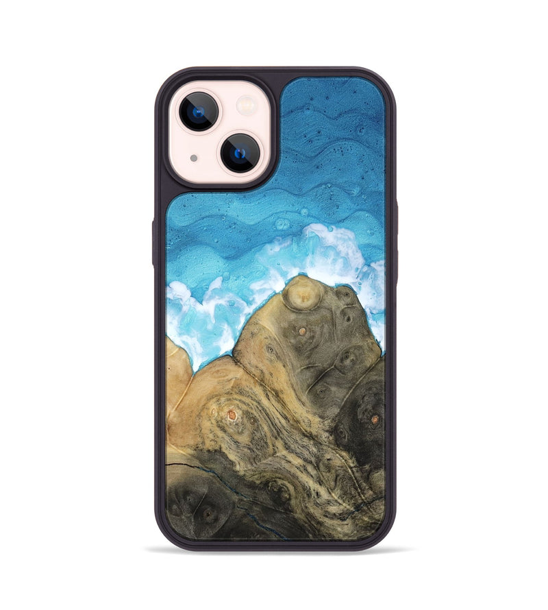 iPhone 14 Wood Phone Case - Grey (Coastal, 818455)