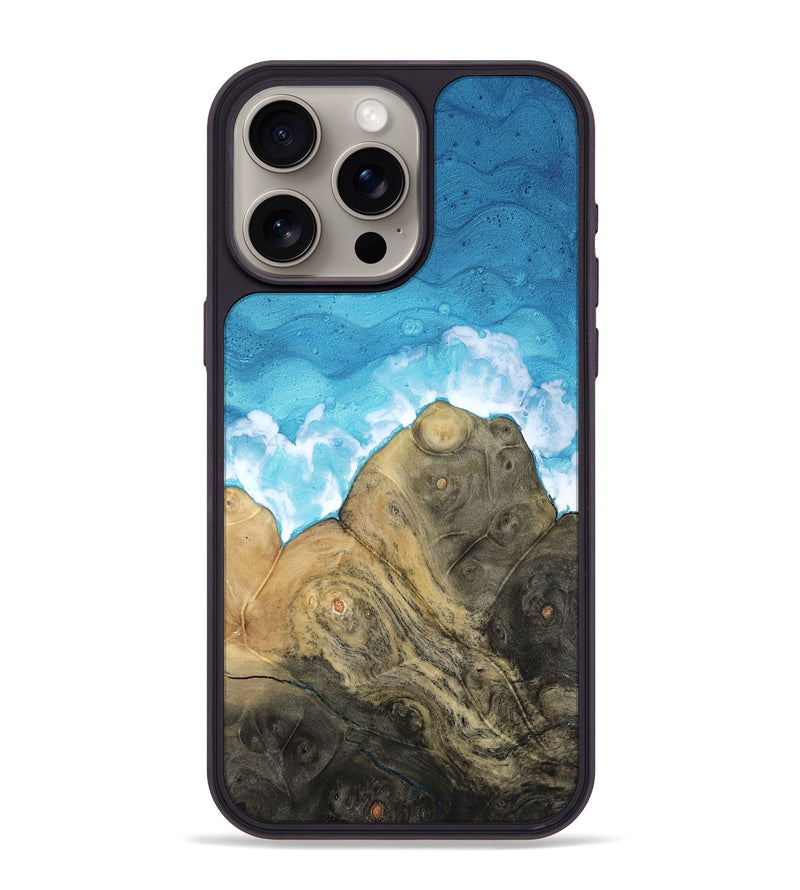 iPhone 15 Pro Max Wood Phone Case - Grey (Coastal, 818455)