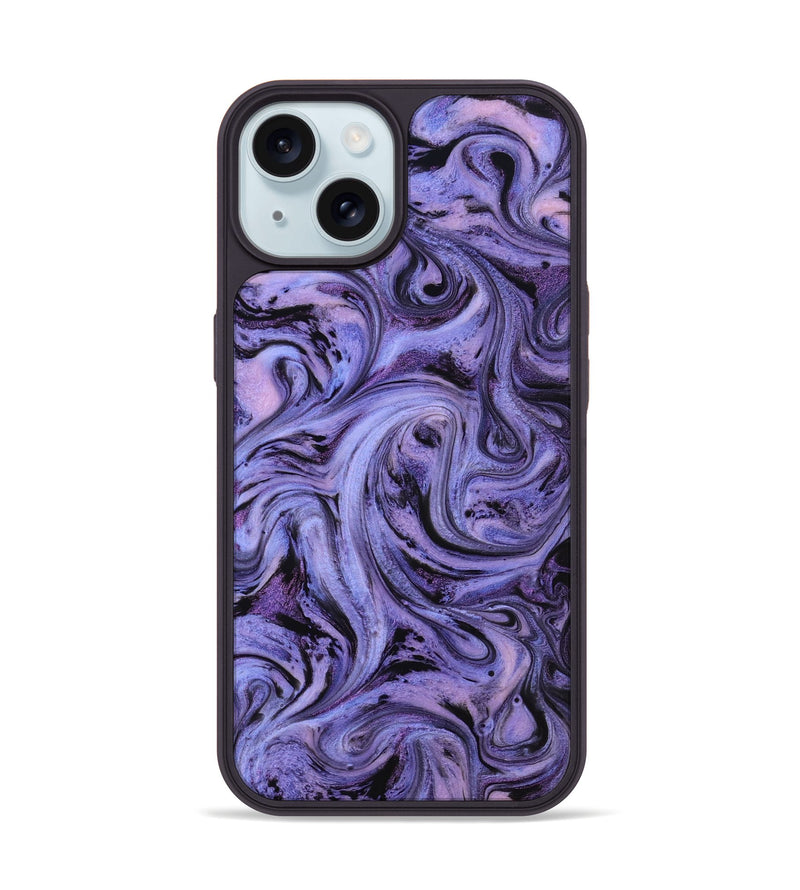 iPhone 15 ResinArt Phone Case - Jaziel (Purple, 818461)
