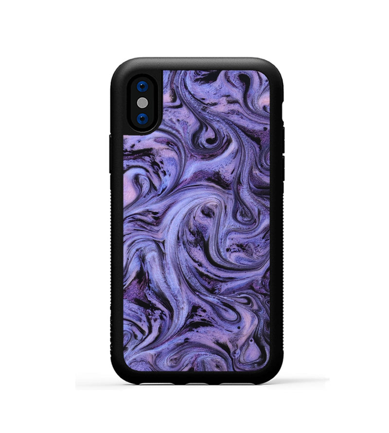 iPhone Xs ResinArt Phone Case - Jaziel (Purple, 818461)